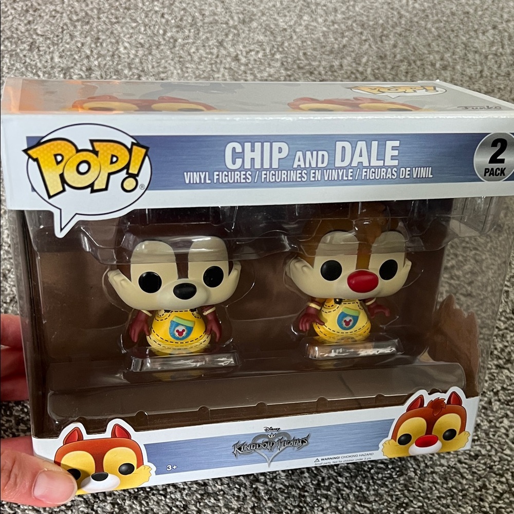 BNWT FUNKO POP! Disney Chip and Dale Kingdom Hearts Figures - Picture 3 of 6